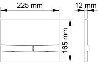 Кнопка смыва Berges Novum хром глянец 040053
